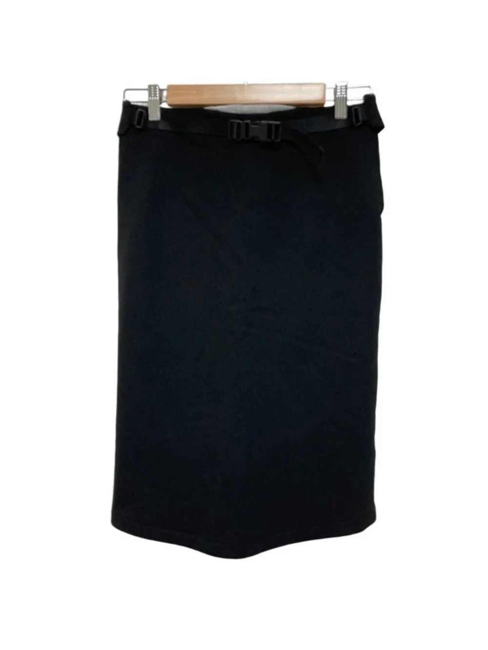 Prada Sports Aja Star Belt Stretch Skirt Black 38